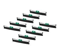 vhbw 10x Cinta de color de escritura reemplaza Olivetti B0375 para impresora de matriz o de tickets - negro
