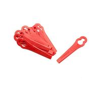 vhbw 10x cuchilla repuesto reemplaza Bosch F016F03322, F016800183, F016800177 para cortadora de césped - Recambio, rojo, plástico