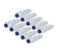 vhbw 10x Filtro de agua compatible con DeLonghi ESAM 5500.T, ESAM 5450 EX1 máquina de café automática, cafetera exprés - blanco