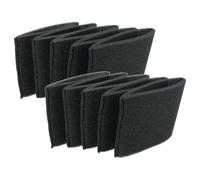 vhbw 10x Filtro de aspiradora compatible con Einhell - Filtro de espuma negro