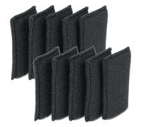 vhbw 10x Filtro de aspiradora compatible con Einhell TE-VC 18/10 Li-Solo, 18/10 Li-Solo; EX; NA - Filtro de espuma negro