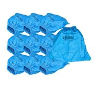 vhbw 10x filtro de tela compatible con Lidl Parkside IAN 69502, 55929 aspiradora, aspirador húmedo/seco - Bolsa tejido, lavable azul