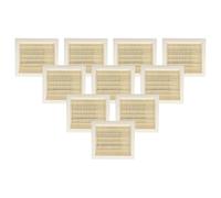 vhbw 10x Filtro plisado plano H11 reemplaza Worx WA6078 para aspiradora - Elemento filtrante