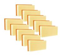 vhbw 10x Filtro plisado plano L - M compatible con Festool CT 22 E, CT 11 E, CT 44 E/LE, CT 33 E/LE aspiradora, seco y húmedo - Elemento filtrante