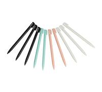 vhbw 10x lápices Compatible con Nintendo 3DS, DS Lite Consola - 8,8 cm de Longitud, Negro/Rosa/Blanco/Turquesa
