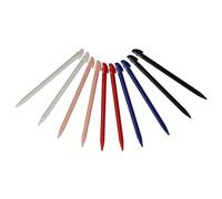 vhbw 10x lápices Compatible con Nintendo 3DS XL Consola - 9,6 cm de Longitud, Negro/Rosa/Blanco/Azul/Rojo