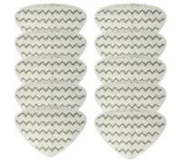 vhbw 10x Paño Limpieza Compatible con Vileda Steam, Steam One Limpiador a Vapor, mopa a Vapor - Microfibra, Gris/Blanco