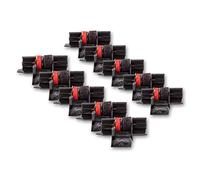 vhbw 10x Rodillo de Tinta Negro - Rojo Compatible con Canon CP 13, 14 calculadoras, Cajas registradoras
