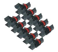 vhbw 10x Rodillo de Tinta Negro - Rojo Compatible con Ibico 1212, 1214, 1215, 1015 1015 calculadoras, Cajas registradoras