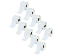 vhbw 10x Rollo de etiquetas transferencia térmica 25,4 mm x 50,8 mm (1300 etiquetas) compatible con Toshiba TEC B572, B-EV4D impresora de etiquetas
