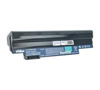 vhbw 1x batería Compatible con Acer Aspire One D255, D260-2203, D260-2207, D260, D257, D260-2028 Notebook (6600 mAh, 11,1 V, Li-Ion) Negro