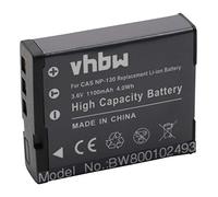 vhbw 1x batería Compatible con Casio Exilim EX-ZR1000WE, EX-ZR100BK, EX-ZR1000BK, EX-ZR1000, EX-ZR1000RD cámara (1100 mAh, 3,6 V, Li-Ion)
