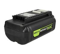 vhbw 1x batería Compatible con Ryobi 625 CFM, R40402, RBC36X20B, 500 CFM, 40V Vac Attack Leaf Mulcher Herramienta (4000 mAh, Li-Ion, 36 V)