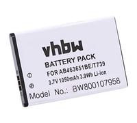 vhbw 1x batería Compatible con Samsung GTS5500, GT-S5260 II, GT-S5296, GT-S5510, GT-S5292R, GT-S5292 móvil, Smartphone (1050 mAh, 3,7 V, Li-Ion)