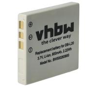 vhbw 1x batería Compatible con Sanyo Xacti VPC-CG65, VPC-E6 EX, VPC-E7, VPC-CG9 cámara (550 mAh, 3,6 V, Li-Ion) - Reemplaza DB-L20, DB-L20A, DB-L20AEX