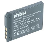 vhbw 1x batería Compatible con Sony Cybershot DSC-T900, DSC-TX1, DSC-T77, DSC-T90 cámara (500 mAh, 3,6 V, Li-Ion)
