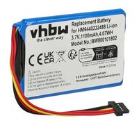 vhbw 1x batería reemplaza Tomtom VF1A, HM9440232488, AHL03711012 para navegador, navi, GPS (1100 mAh, 3,7 V, Li-Ion)