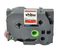 vhbw 1x cinta de escritura reemplaza Brother TZ-451, TZE-451 para impresora etiquetas 8m x 24 mm negro a rojo