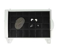 vhbw 1x Filtro de carbón activado compatible con Bosch DHU636ECH/01, DHU636PGB/01, DHU635EGB/01, DHU636E/01 campanas cocina - 45 x 32 x 4 cm