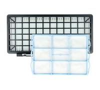 vhbw 1x filtro Hepa, 1x filtro protector motor compatible con Siemens VSZ6GPX101, VSZ6GP12CH04, VSZ6GPX201, VSZ6GPX104, VSZ6GP12CH01 aspiradora