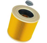 vhbw 1x Filtro plisado compatible con Kärcher NT 27/1 ME, A 2224 PT, NT 27/1 ADV, KNT 2 Premium (AS), NT 27/1 ME ADV aspiradora - amarillo