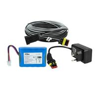 vhbw 1x Fuente alimentación, 1x bateria 3000 mAh, 1x Cable Baja tensión de 30 m Compatible con Gardena Smart Sileno Free 1500 cortacésped