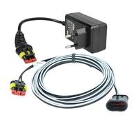 vhbw 1x Fuente alimentación, 1x Cable Baja tensión de 3 m Compatible con Husqvarna Automower Aspire R4, 420 (2016), 430X X-Line (2016) cortacésped