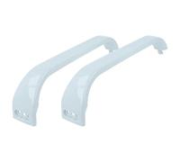 vhbw 2 x Tirador de puerta compatible con Bosch KGS3222GB/01, KGS3221IE/02, KGS3221IE/03, KGS3221IE/01 nevera, horno plástico blanco