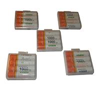 vhbw 20x batería AAA Micro Compatible con Samsung Gigaset E630A, E630A Go, E630HX teléfono Fijo o inalámbrico (1000 mAh, 1,2 V, NiMH) Naranja Blanco