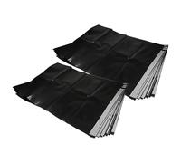 vhbw 20x bolsa compatible con Bosch GAS 1200 L, 35 L AFC, 35 M AFC, 35 L SFC+ aspiradora - 37,5 cm x 26 cm negro
