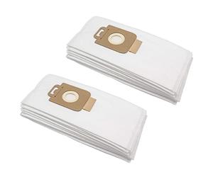 vhbw 20x bolsa compatible con Nilfisk GMD430, GME210, GM Seasons, GM Siena, GM Time, GM Xtr, Gold aspiradora - vellón micro, blanco