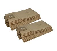 vhbw 20x bolsa compatible con Nilfisk VP700, VP500, VP400 aspiradora - 45,3 cm x 22,7 cm marrón