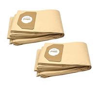 vhbw 20x bolsa compatible con Parkside (Lidl) PNTS 30/7 E, PNTS 30/8 E, PNTS 35/5, PNZS 38 aspiradora - papel, marrón