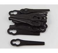 vhbw 20x cuchilla repuesto compatible con Bosch ART 26 Li, ART 26 Easytrimm Accu, ART 26 Combitrim cortadora de césped - Recambio, negro, plástico