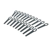 vhbw 20x cuchilla repuesto compatible con Einhell RG-CT 18/1 Li, GE-CT 18 Li cortadora de césped - Recambio, negro, plástico