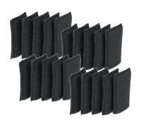 vhbw 20x Filtro de aspiradora compatible con Einhell TE-VC 18/10 Li-Solo, 18/10 Li-Solo; EX; NA - Filtro de espuma negro