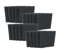 vhbw 20x Filtro de aspiradora compatible con Einhell TE-VC 2340 SACL, 2238 SACL; EX; CH, 2340 SACL; EX; ARG - Filtro de espuma negro