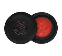 vhbw 2X Almohadillas oídos de Repuesto Compatible con Poly Voyager 4210, Focus 2 UC USB-A, 4220 Auriculares, Cascos - Negro/Rojo, 8,0 cm