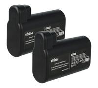 vhbw 2X batería Compatible con AEG RX9-1-SGM, RX9-1-IBM, RX9-2-4STN, RX9-2-4ANM, RX9, RX8-1-4WN aspiradora Negro (3400 mAh, 7,2 V, Li-Ion)