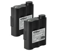 vhbw 2X batería Compatible con Alan Midland GXT-450, GXT-444, GXT-550, GXT-500, GXT-300, GXT-400, GXT-325 Radio (700 mAh, 6 V, NiMH)