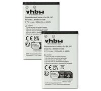 vhbw 2X batería Compatible con Alcatel 8232S DECT | 8234 DECT, 8232, 8242 DECT, 8232 DECT, 3BN67330AA móvil, smartphone (1200 mAh, 3,7 V, Li-Ion)
