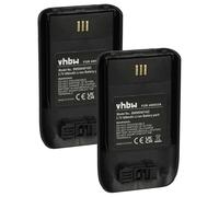 vhbw 2X batería Compatible con Ascom D63, DH7, DECT 3735, i63 teléfono Fijo o inalámbrico (800 mAh, 3,7 V, Li-Ion) Negro