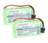 vhbw 2X batería Compatible con AT&T 17, 50 teléfono Fijo o inalámbrico (1500 mAh, 2,4 V, NiMH) Verde