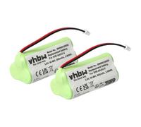 vhbw 2X batería Compatible con Bang & Olufsen BeoCom 2 teléfono Fijo o inalámbrico (700 mAh, 3,6 V, NiMH) Verde