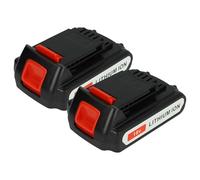 vhbw 2X batería Compatible con Black & Decker BDCSP18N, BL186K, EPL, BL188K, BDCROS18, EGBHP, EGBL Herramienta (1500 mAh, Li-Ion, 18 V)