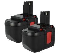 vhbw 2X batería Compatible con Bosch GBH24VF, BACCS 24V, GBH-24V, 52324B, GKS 24V, GCM24V, GKG 24V Herramienta (3000 mAh, NiMH, 24 V)