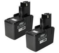 vhbw 2X batería Compatible con Bosch GSR 9.6 Old Version, GSB 9.6VES-2, GSR 9.6V, GSB 9.6VES, GSR 9.6-1 Herramienta (3300 mAh, NiMH, 9,6 V)