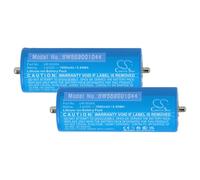 vhbw 2X Batería Compatible con Braun Serie 7, Limited Edition 2010, Legs & Body, Legs Body & Face (1900 mAh, 3,6 V, Li-Ion)