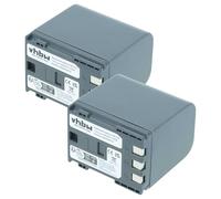 vhbw 2X batería Compatible con Canon Elura 40MC, MC(0), IXY DV3, 50MC cámara de vídeo (1800 mAh, 7,2 V, Li-Ion)