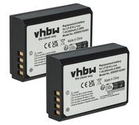 vhbw 2X batería Compatible con Canon EOS 1100D | 1D X, 1D X Mark II, 2000D, 1200D, 3000D, 4000D, 1300D, 1500D cámara (800 mAh, 7,2 V, Li-Ion)